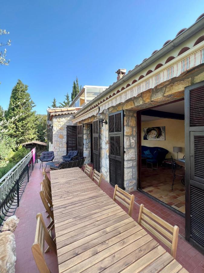 Entre Nice Et Monaco Grande Villa Avec Piscine Privee 12 Personnes Drap Extérieur photo
