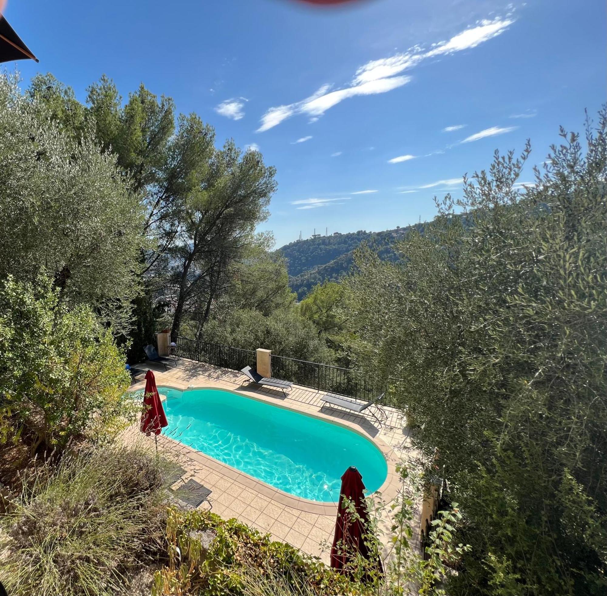 Entre Nice Et Monaco Grande Villa Avec Piscine Privee 12 Personnes Drap Extérieur photo