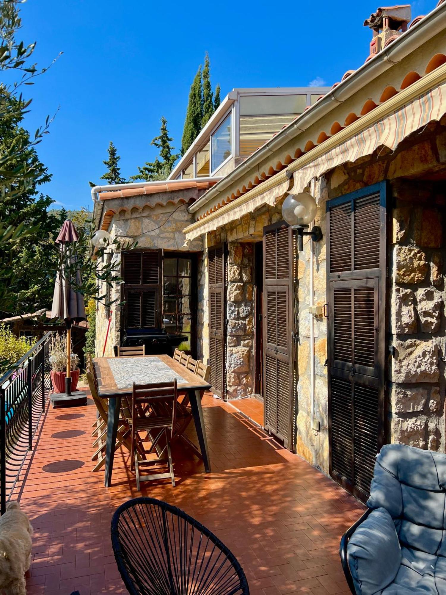 Entre Nice Et Monaco Grande Villa Avec Piscine Privee 12 Personnes Drap Extérieur photo